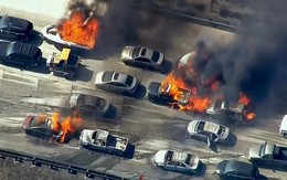 7 ngày qua ảnh: Cháy rừng lớn thiêu rụi ô tô trên đại lộ ở Mỹ