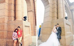 Bộ ảnh cưới theo phong cách "Ngày ấy  Bây giờ" của cặp đôi Trung Quốc