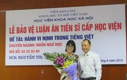 Luận án TS "nịnh trong tiếng Việt": Chuyên gia khen hết lời