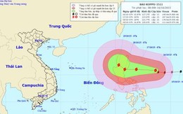 Siêu bão giật cấp 16 xuất hiện ngoài biển Đông