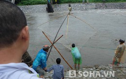 Đổ xô đi bắt cá sau mưa ngập ở Hà Nội