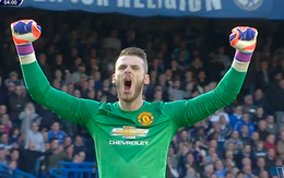 Rooney sút trượt, De Gea vui sướng ăn mừng