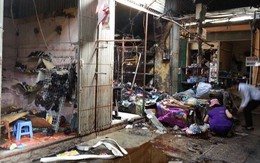 Vụ cháy chợ cả gia đình mắc kẹt: Người chồng đã tử vong
