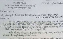 Ngành giáo dục Châu Đốc: Cấm “like” một số chuyện trên Facebook