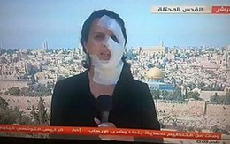 Nữ phóng viên vẫn lên sóng dù trúng mảnh lựu đạn Israel vào mặt