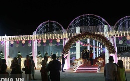 Rạp cưới "khủng" như cung điện của con đại gia thuỷ sản