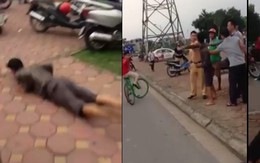 Hà Nội: Thanh niên lăn lộn như “ma làm” giữa sân đền