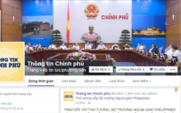 Mới ra 1 ngày, trang “thông tin Chính phủ” trên facebook bị “nhái”