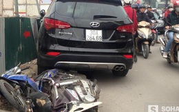 Hà Nội: Nâng chiếc xe Santafe “điên” cứu nạn nhân dưới gầm