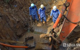 Đường ống sông Đà vỡ lần thứ 11, 70.000 hộ dân HN mất nước sạch