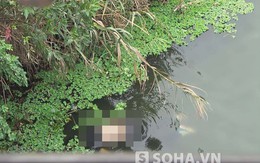 Hà Nội: Hốt hoảng thấy xác người mặc áo đen nổi dưới sông