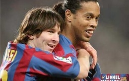 Messi nhận “món quà bất ngờ” từ Ronaldinho