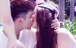 Cường Seven bị Trang Pháp tạt nước vào mặt khi đang hôn bạn gái