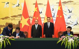 Thủ tướng Nguyễn Xuân Phúc gặp và làm việc với các lãnh đạo TQ