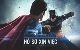 Tròn mắt với "Hồ sơ xin việc" của Superman và Batman