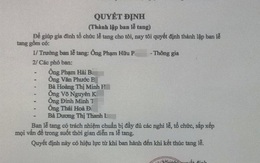 Tự thành lập ban lễ tang và câu chuyện đáng nể về người giám đốc