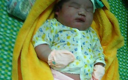 Bé trai sơ sinh có cân nặng "khủng" 5,1kg ở Quảng Nam
