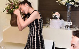 Hoa hậu Kỳ Duyên ăn mặc gây tranh cãi trong sinh nhật xa hoa