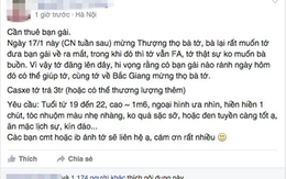 Chiêu trò "câu like" mới của giới trẻ hay thực trạng "FA"?