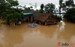 Tin lũ khẩn cấp trên sông Gianh (Quảng Bình)
