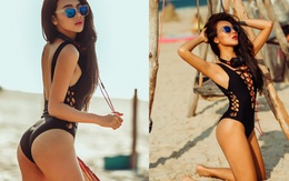 Hot girl Nga Tây khoe thân hình bốc lửa trên bãi biển