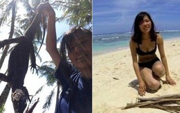 Nữ sinh Nhật một mình sống trên đảo hoang ở Indonesia