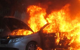 Đang xác minh thông tin cháy xe ôtô 4 chỗ trong sân bay Nội Bài