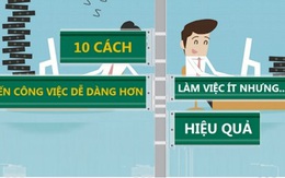 [Infographic] 10 bí quyết làm việc ít nhưng hiệu quả