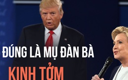 Trump thóa mạ Clinton ngay giữa sân khấu tranh luận