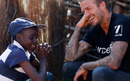 Nghĩa cử đẹp, David Beckham khiến trẻ em có HIV ấm lòng