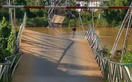Sập cầu treo Tà Lài, 4 người rơi xuống sông Đồng Nai