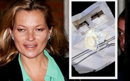 Tìm thấy bột trắng khả nghi trong xe hơi cũ của Kate Moss