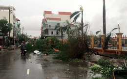 Cảnh tượng tan hoang tại Nam Định sau khi bão số 1 "càn quét"