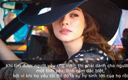 Quan điểm tình yêu rõ ràng của Hồ Ngọc Hà