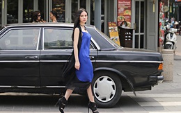 Ca sĩ Thu Thủy sành điệu với thời trang xuống phố