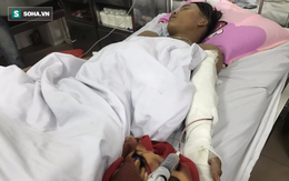 6 thanh niên bất ngờ lao tới chém người bán mía gần đứt lìa cánh tay