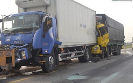 3 xe tải bẹp dúm sau tai nạn liên hoàn trên đường tránh Vinh
