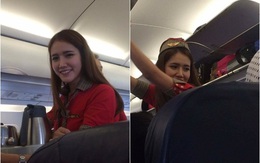 Nữ tiếp viên hàng không khiến khách hàng phải giơ máy chụp lén