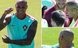 Đá chung kết EURO, cầu thủ Bồ Đào Nha cạo đầu cực "dị"