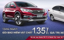 Tri ân đặc biệt khi mua Honda CR-V và Honda City