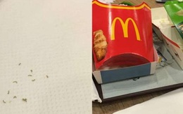 Phát hiện giun còn sống trong gói đồ ăn McDonald tại Singapore