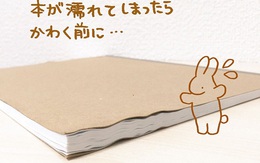 Người Nhật có tuyệt chiêu giúp sổ sách tập vở không bị cong vênh vì ướt cực nhanh và hiệu quả