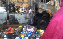 ​Thu hồi hơn 200kg hàng dân lấy từ xe tải bị cháy
