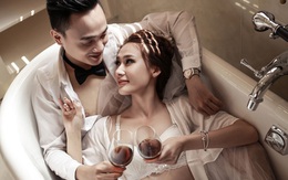 Nữ nhân viên ngân hàng táo bạo chụp ảnh cưới với nội y