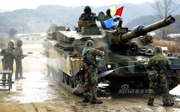 Siêu tăng K2 Hàn Quốc xuất hiện trên biên giới Triều Tiên