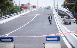 Chùm ảnh: Cầu vượt thép 135 tỷ trên con đường đắt đỏ nhất Thủ đô trước ngày thông xe