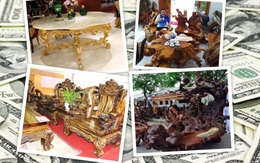 Bàn ghế ngàn tuổi, nặng gần chục tấn giá bạc tỷ của đại gia Việt