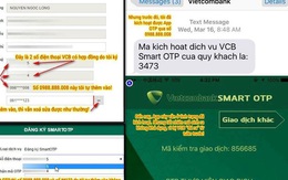 Tình tiết mới nhất vụ Vietcombank: Ngân hàng đã gửi mã OTP vào điện thoại của khách hàng