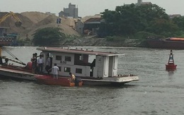 Bắt tàu khai thác cát trái phép, Trung tá CSGT tử vong