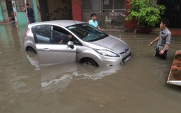 Cảnh báo ngập lụt ở nội thành Hà Nội